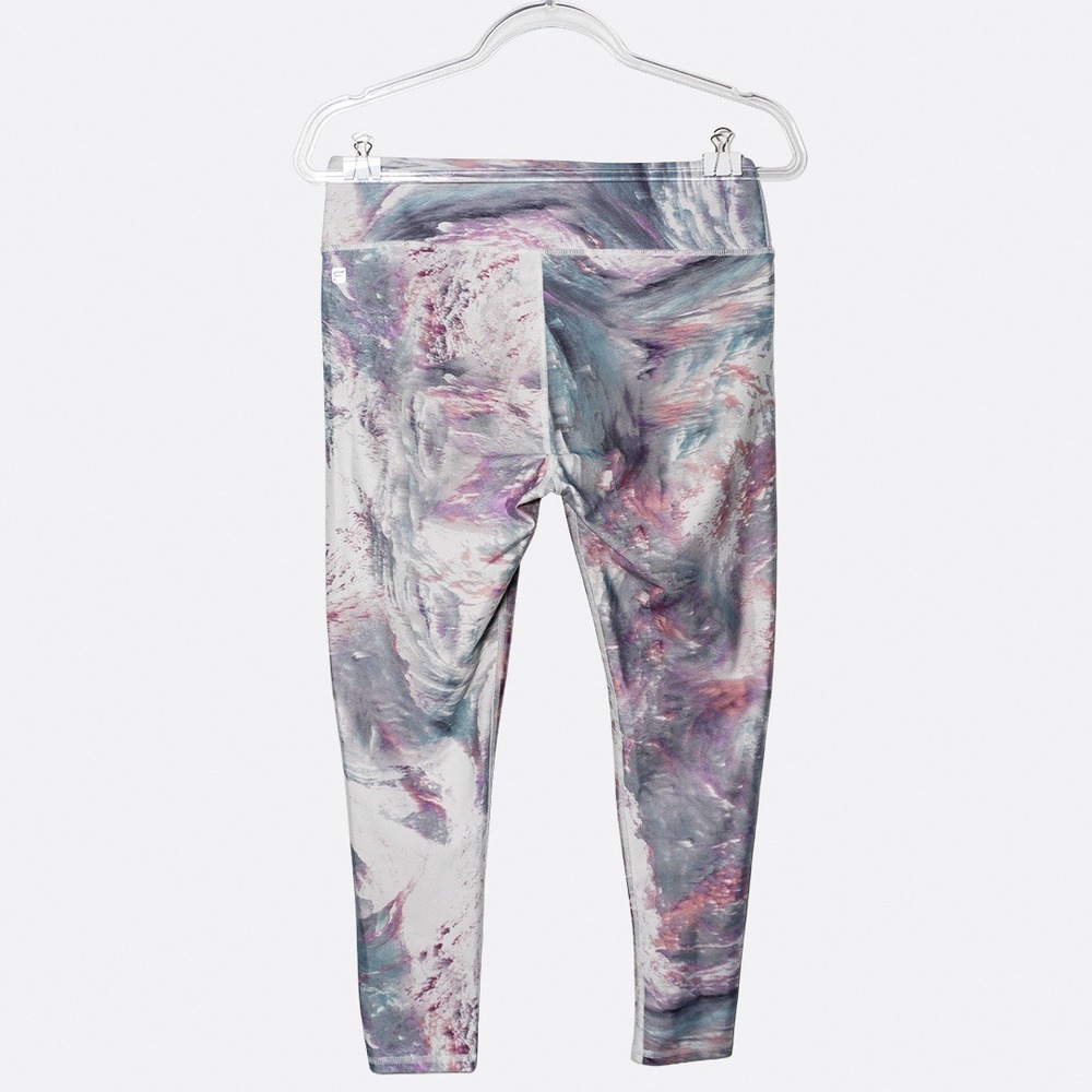Fabletics Stratus Print Define PowerHold Leggings Capri 0X L Athleisure Gorpcore - Picture 3 of 6